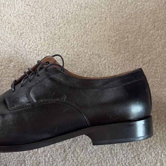 Johnston & Murphy Men’s Hernden Cap Toe Black Calfskin Dress Shoes Size 14 - Picture 5 of 12